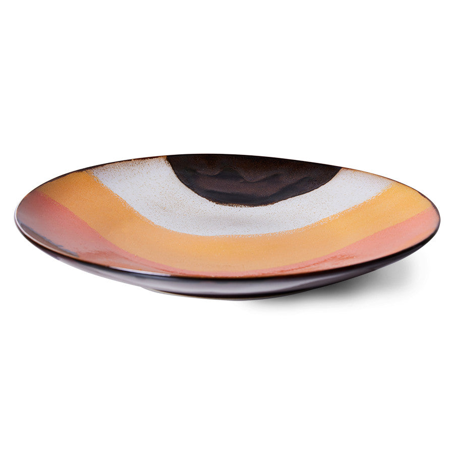 HKliving Dinner plates retro wave 1 stuk