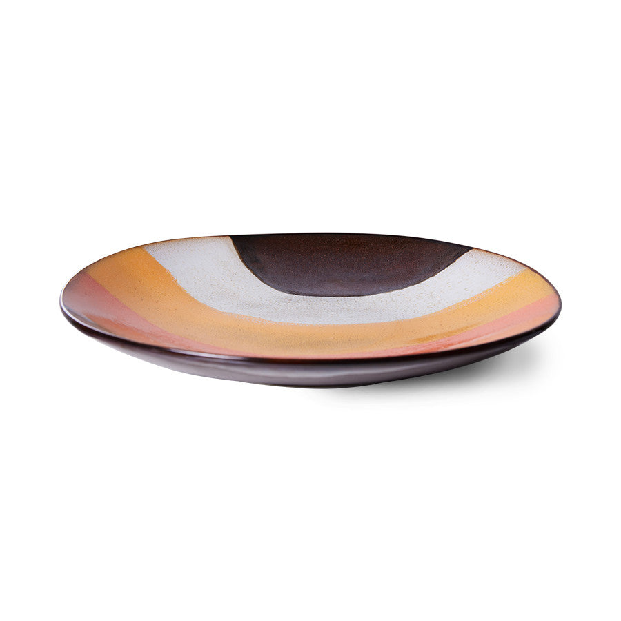 HKliving Dinner plates retro wave 1 stuk