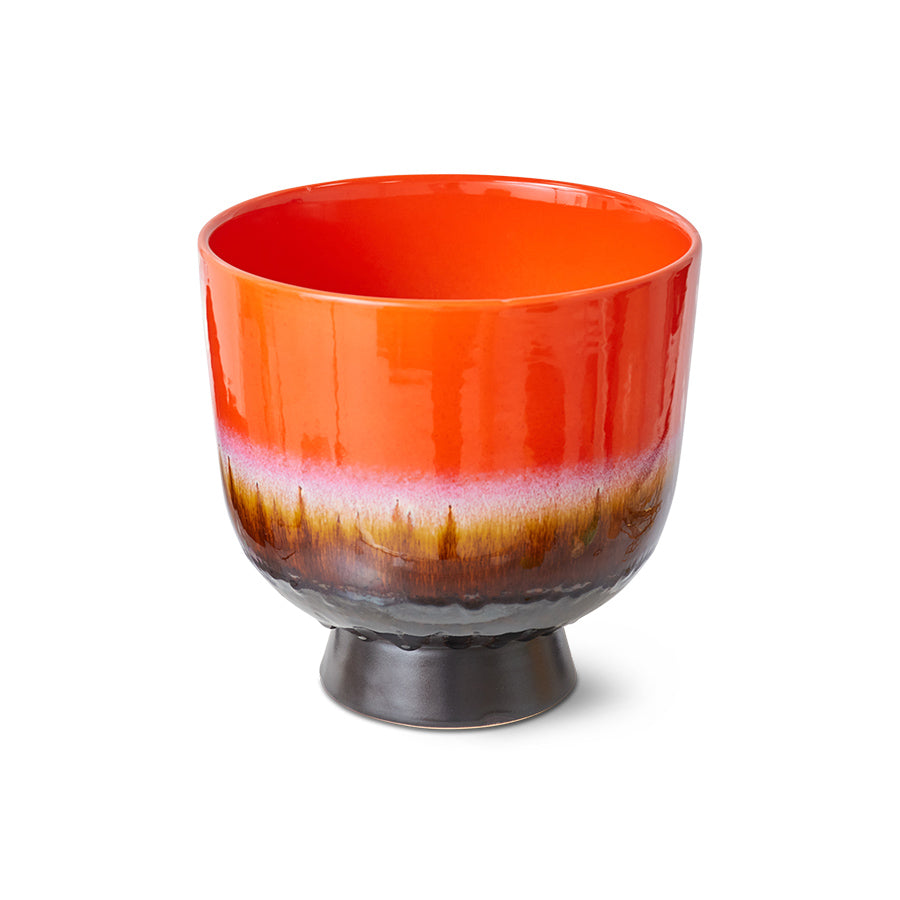 HKliving Retro flower pot cherry red