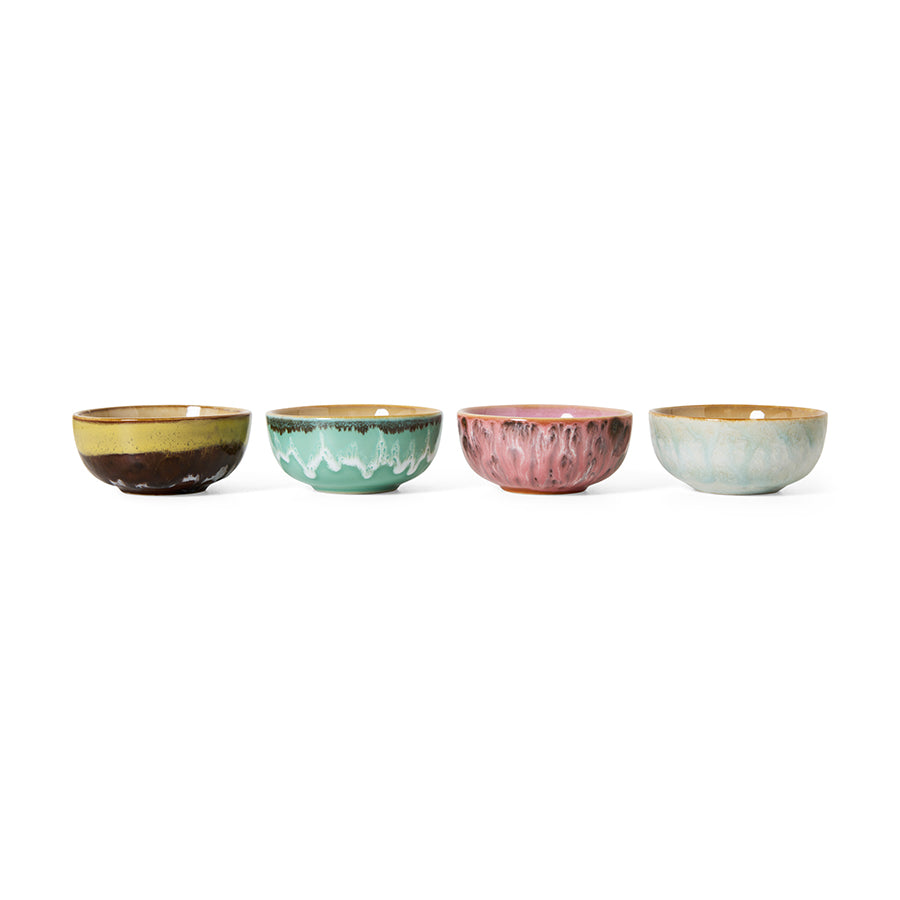 HKliving XS bowls, modernist (set of 4)