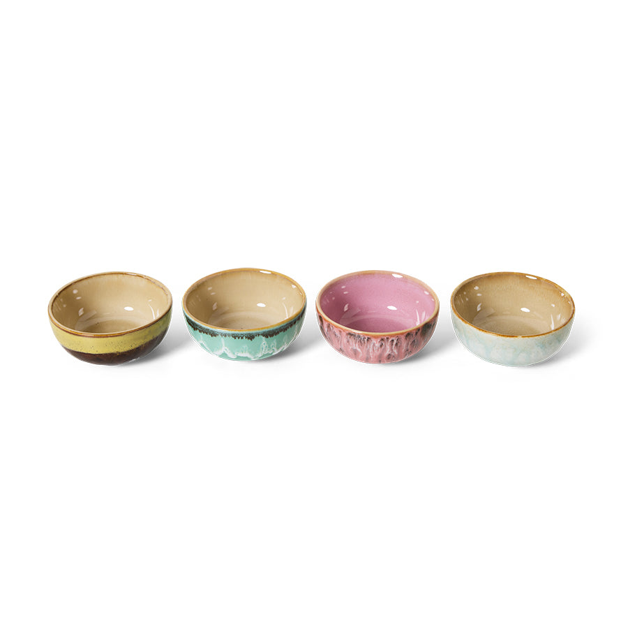 HKliving XS bowls, modernist (set of 4)