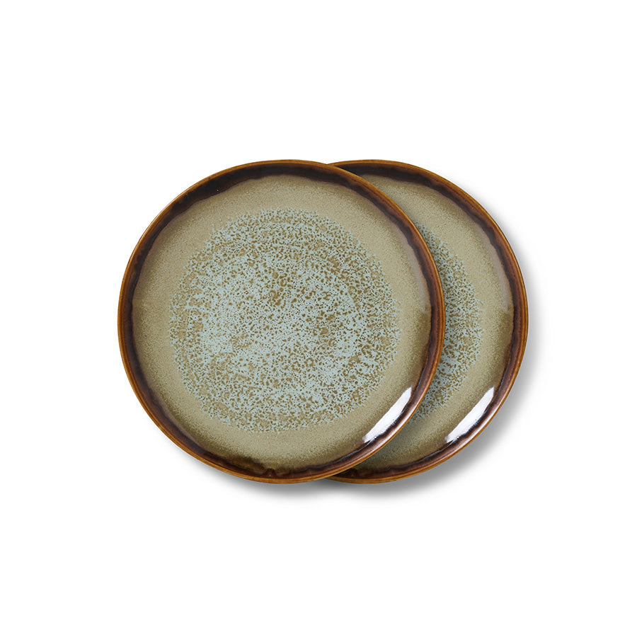 HKliving dessert plates, contrast (set of 2)