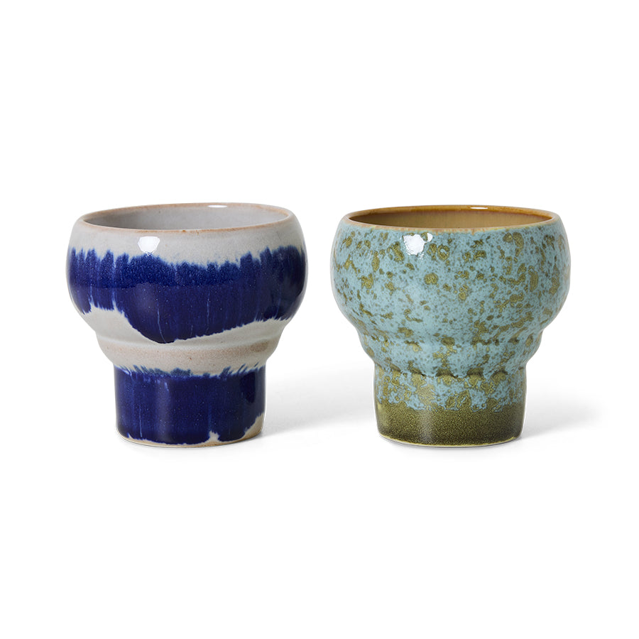 HKliving lungo mugs, symbolist (set of 2)