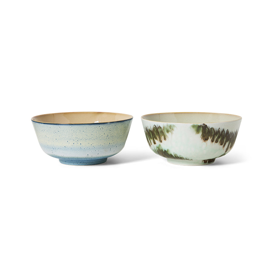 HKliving ramen bowls, minimalist (set of 2)