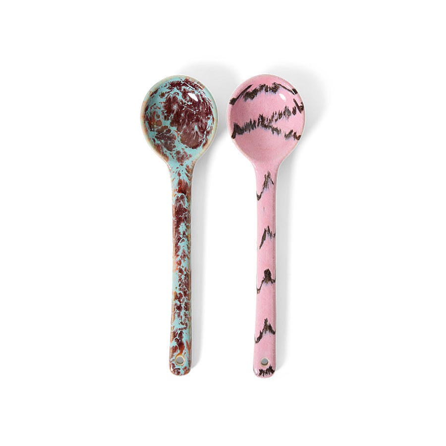 HKliving serving spoons, sprinkle (set of 2)