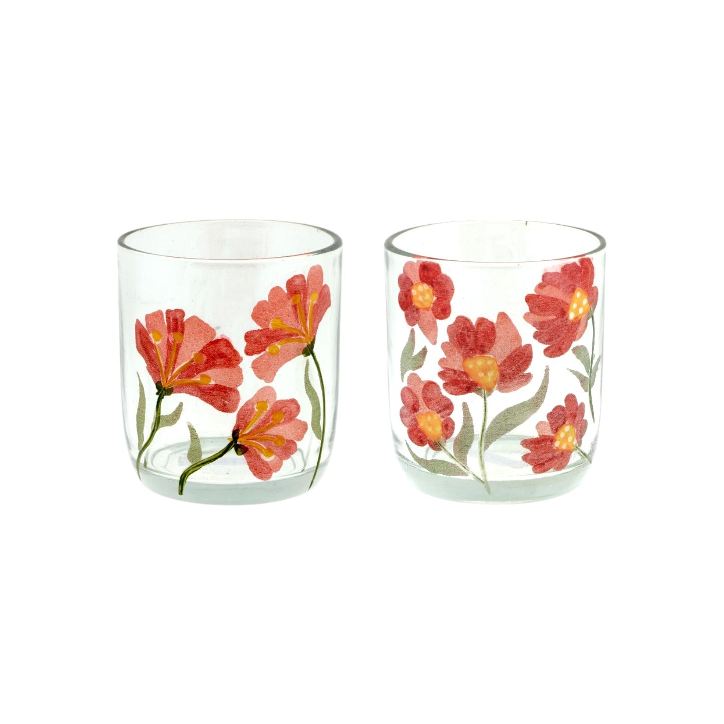 Waxinelichthouder Bloem Glas