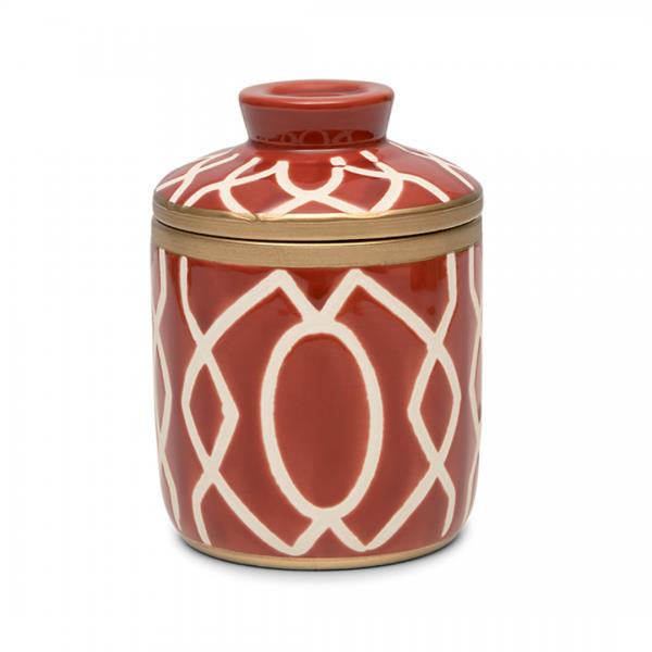 Kayori - Geurkaars - Keramiek - 375gr - Shincha - Rood