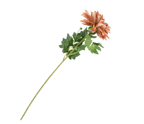 Kunstbloem Dahlia oranje 62cm