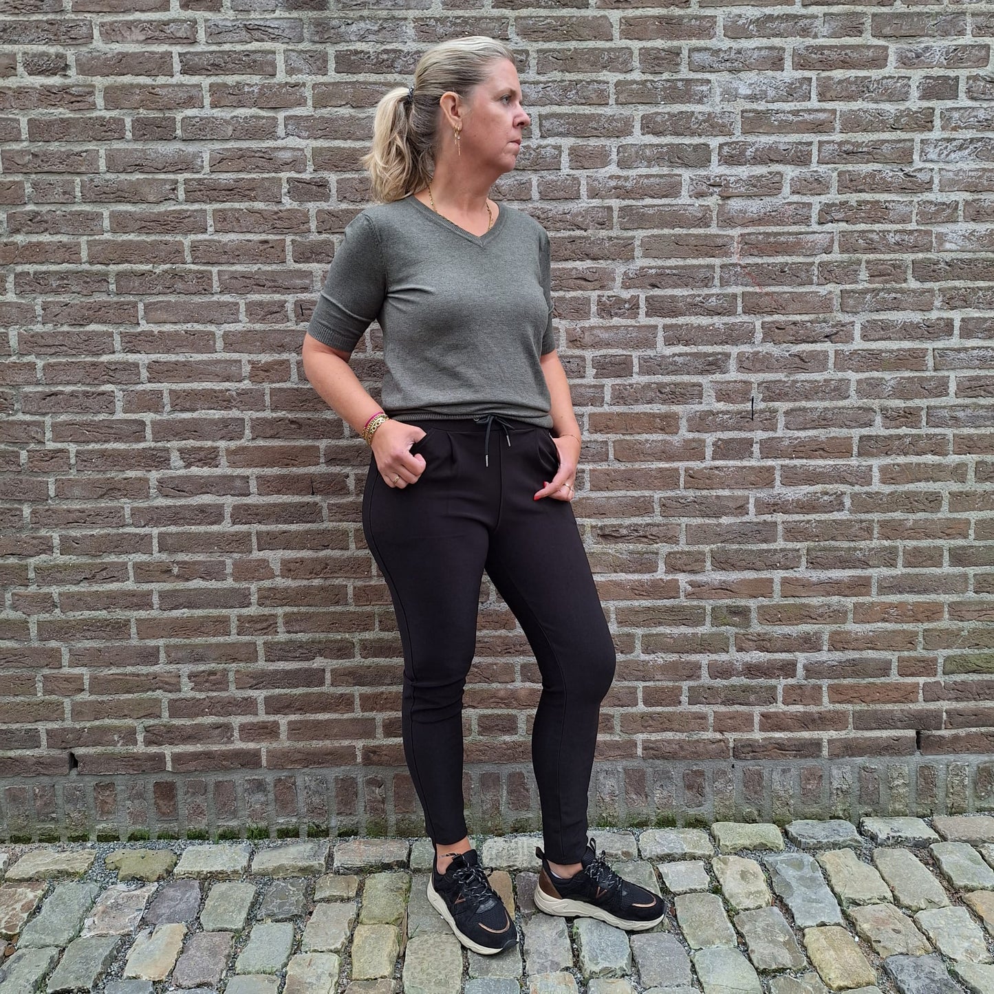 Legging yu and me Grijs
