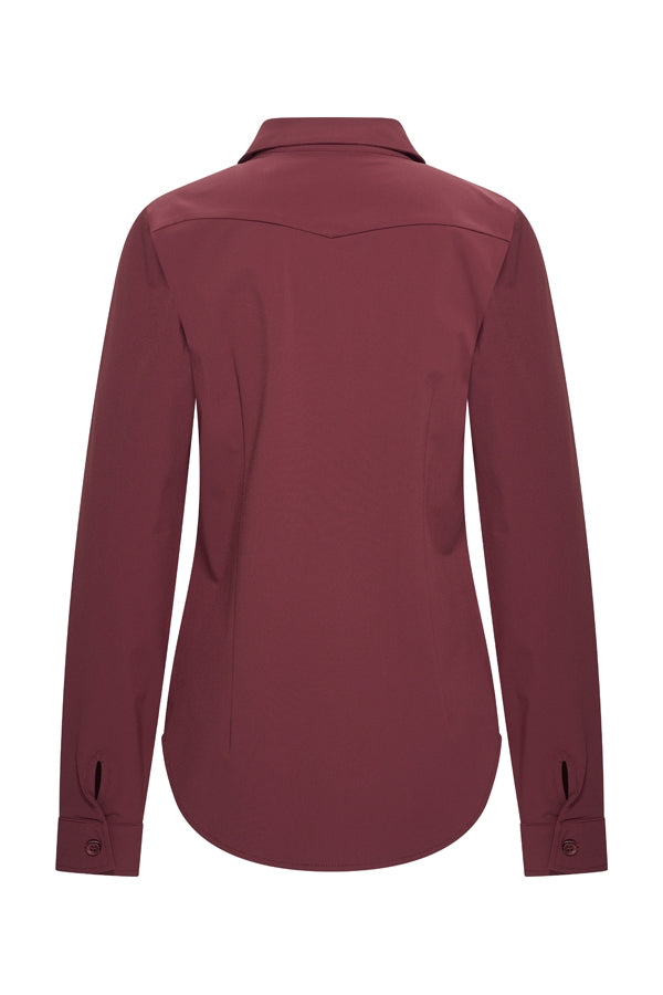 Mi Piace blouse lange mouw Burgundy