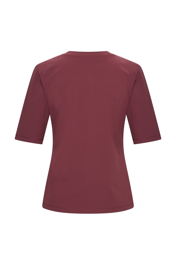 Mi piace alexis T shirt V Hals Burgundy