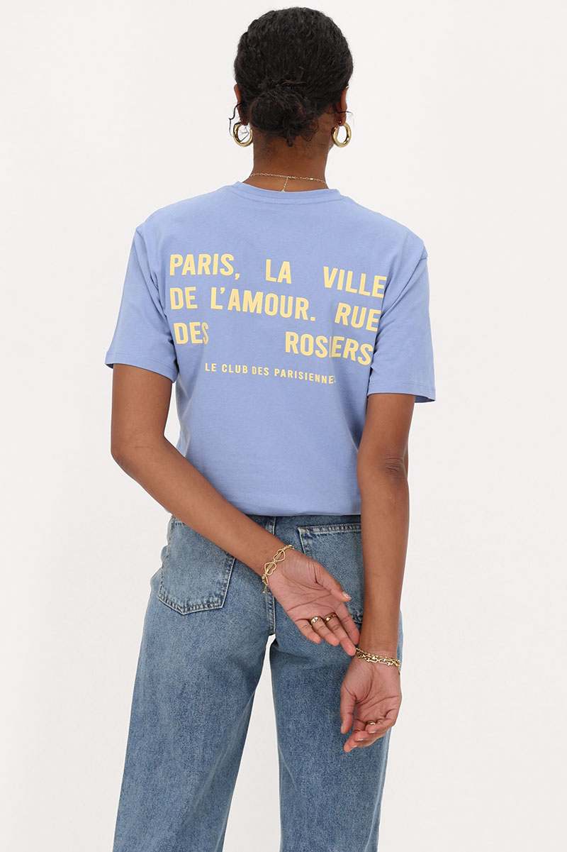 Myjewellery T-shirt "Paris la ville de l'amour" Light Blue