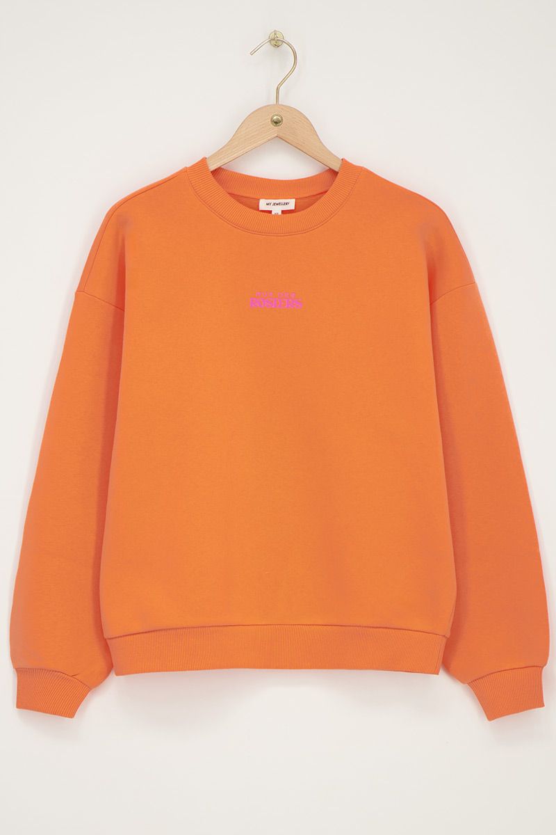 My jewellery sweater"Rue des Rosiers" oranje Orange