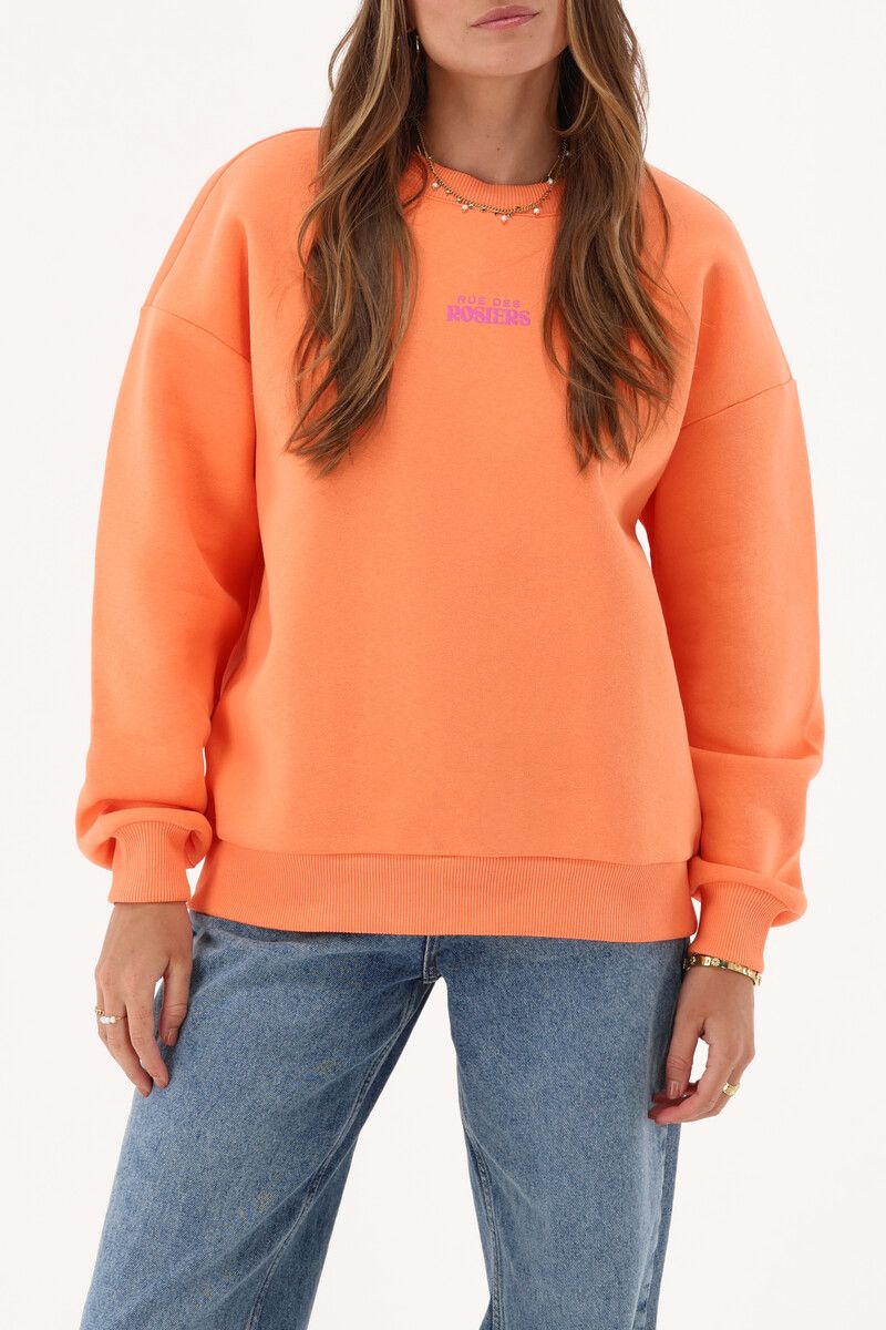 My jewellery sweater"Rue des Rosiers" oranje Orange