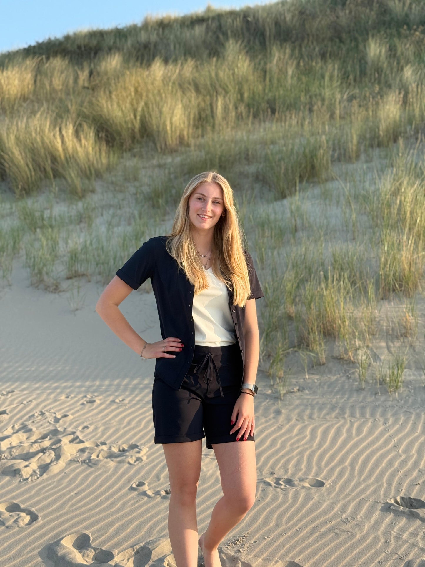 My lady korte broek Saskia Zwart