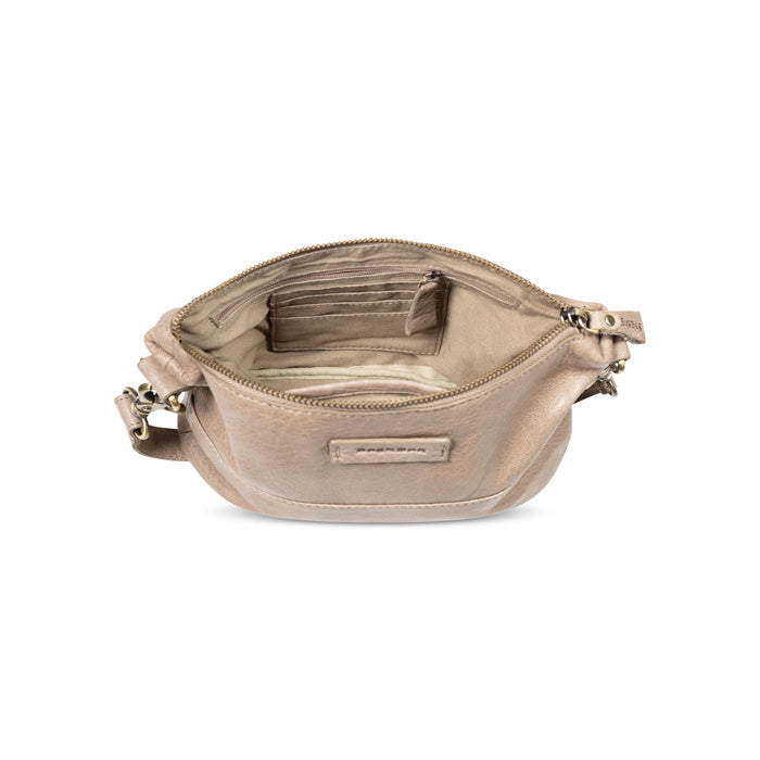 Nora schoudertas Grey/taupe