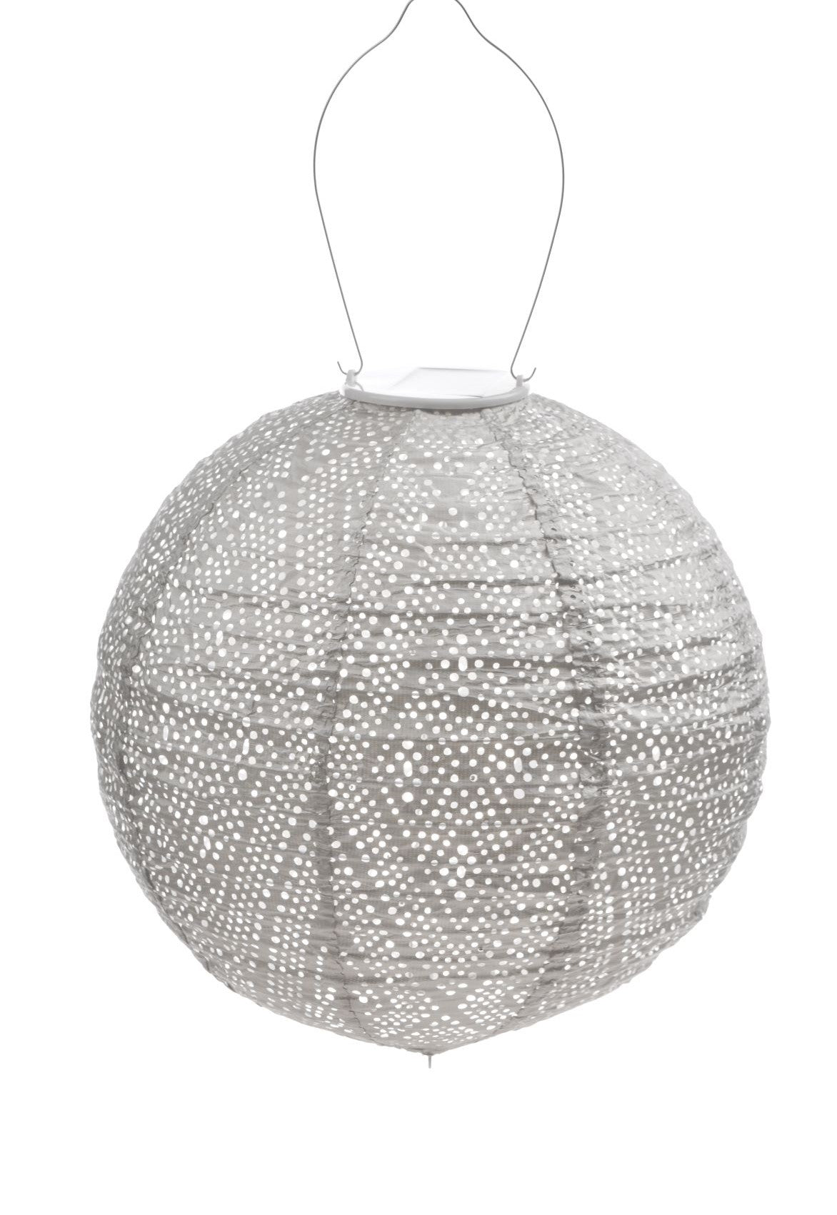 Lumiz solar lampion Round Ikat Light Taupe Nr. 25