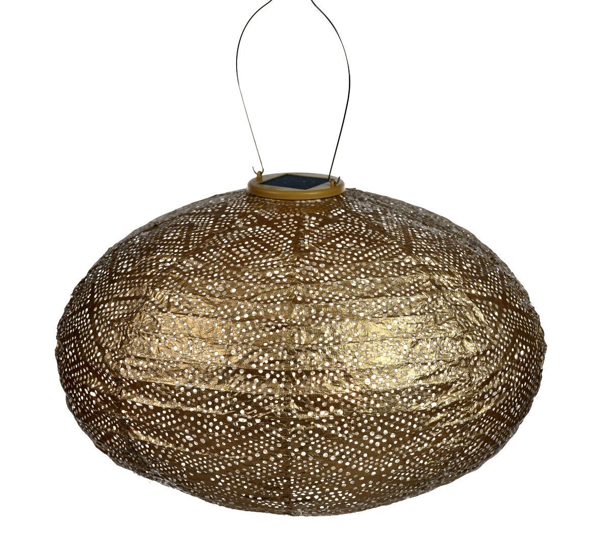 Lumiz solar lampion Oval Ikat gold Nr. 28