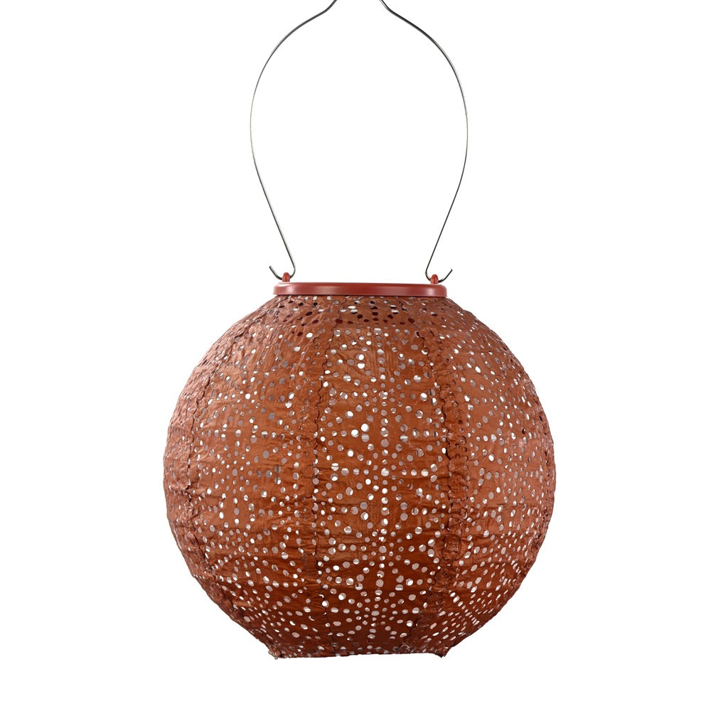 Lumiz Solar Lampion Round Sashiko Copper Nr. 2