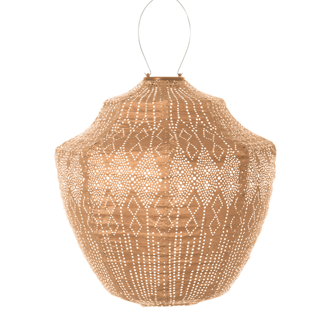 Lumiz Solar lampion Crown funale apricot  Nr. 36