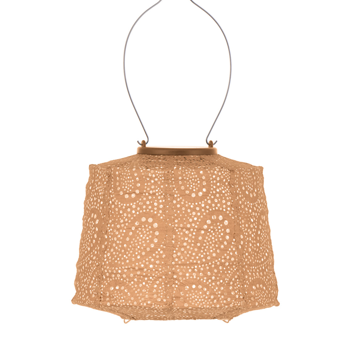 Lumiz Solar lampion Lampshade paisley apricot Nr. 39
