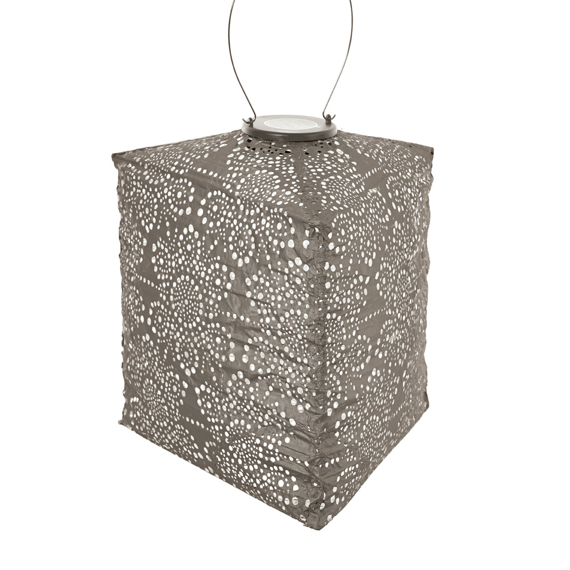 Lumiz Solar lampion Triangle fiore taupe Nr. 77