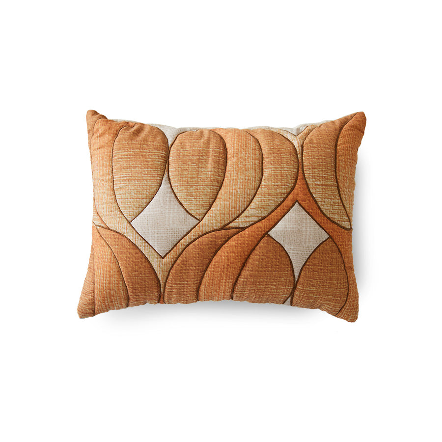 Padded cushion retro wave 40x30