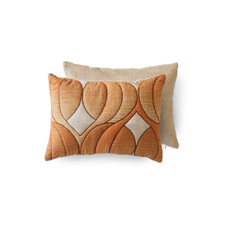 Padded cushion retro wave 40x30