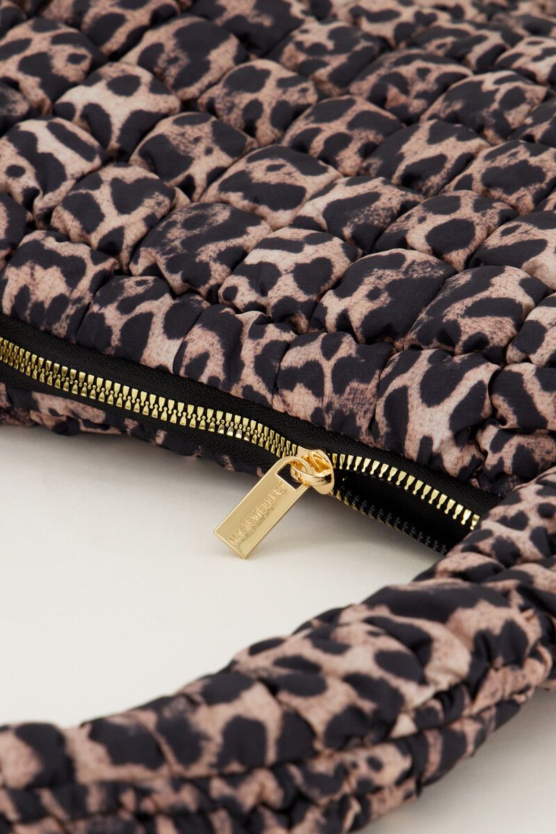 Panterprint tas met smock