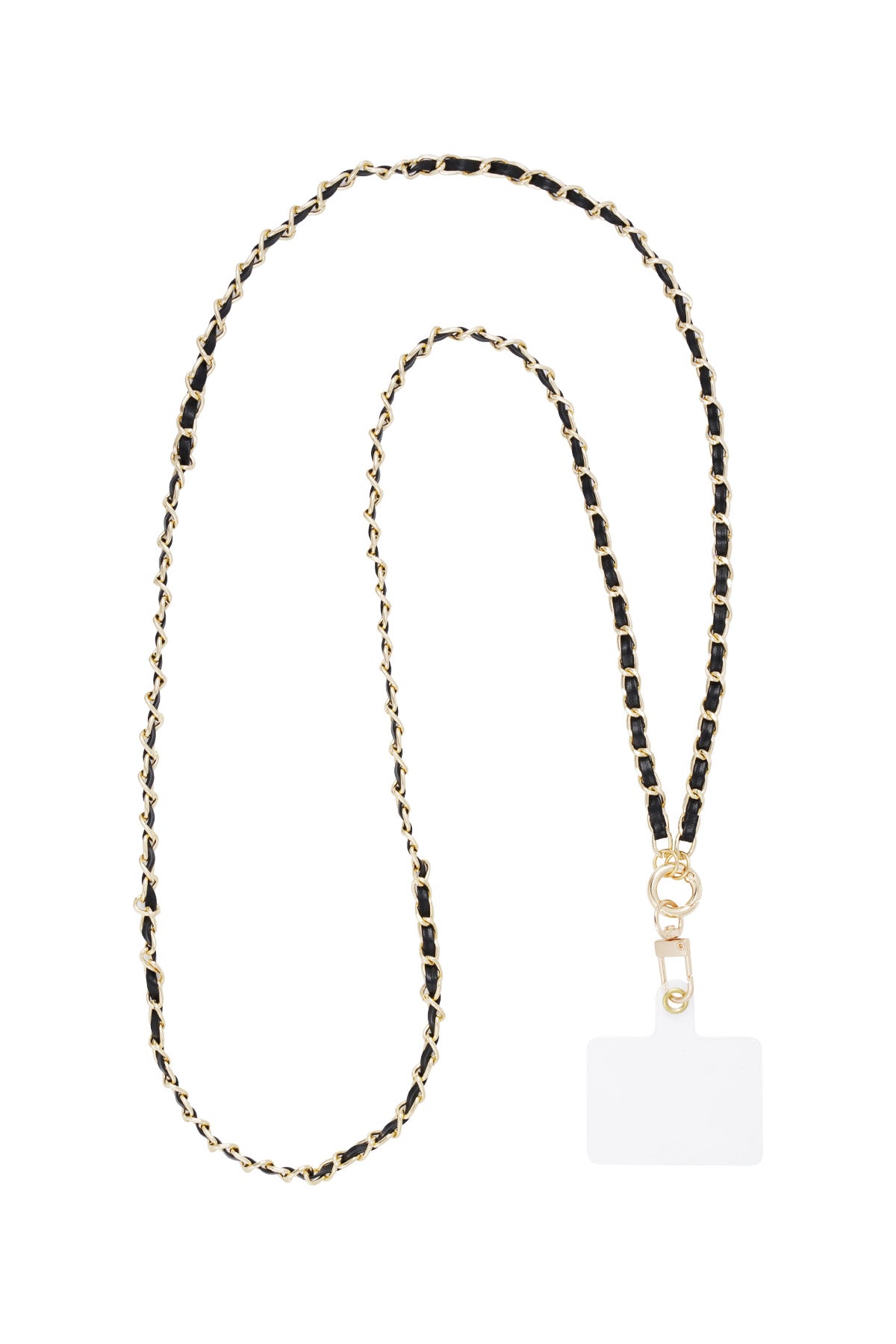 Phone cord flow with it black/gold