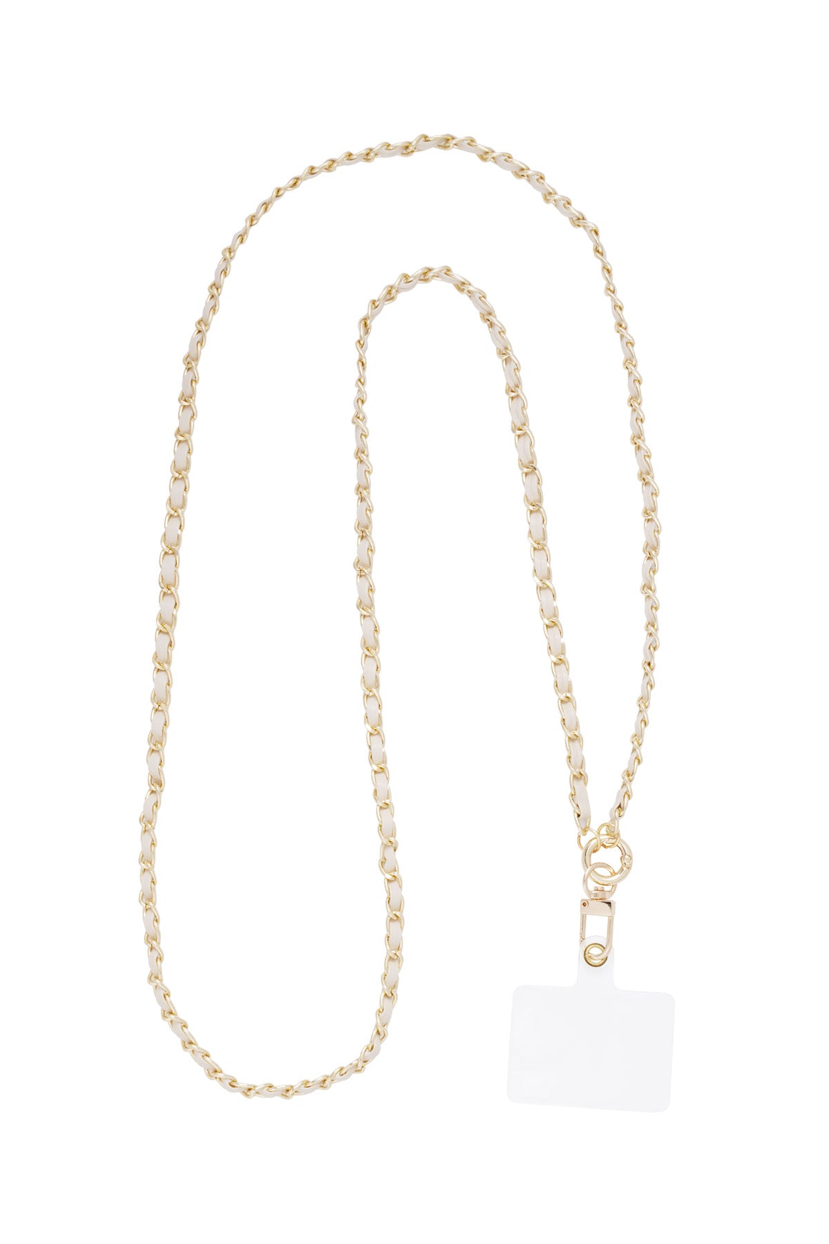 Phone cord flow with it creme/gold