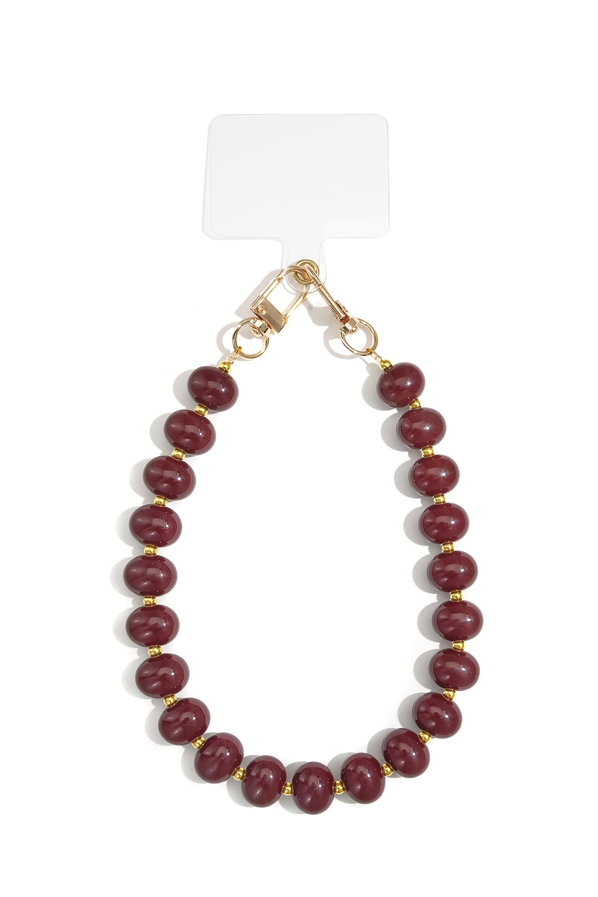 Phone cords Beads Casual Acrylic Bordeaux