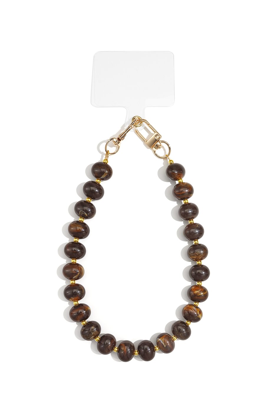 Phone cords Beads Casual Acrylic Brown