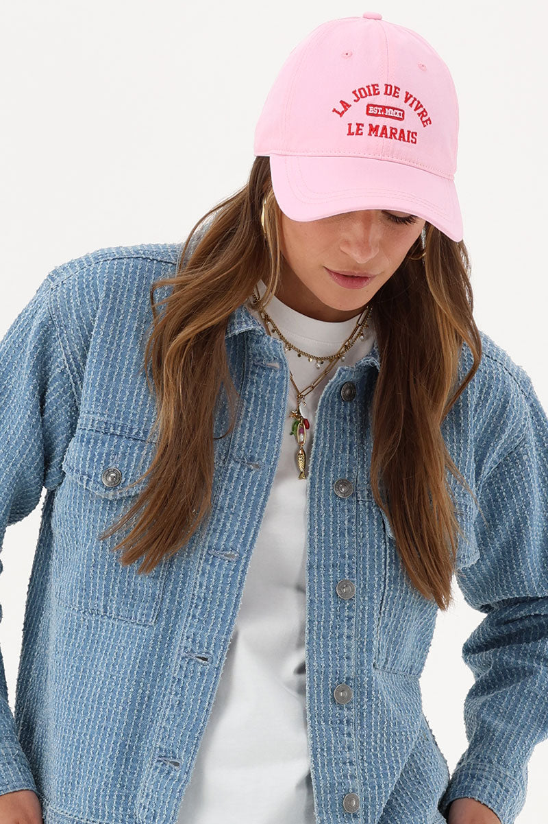 Roze pet "La joie de vivre"