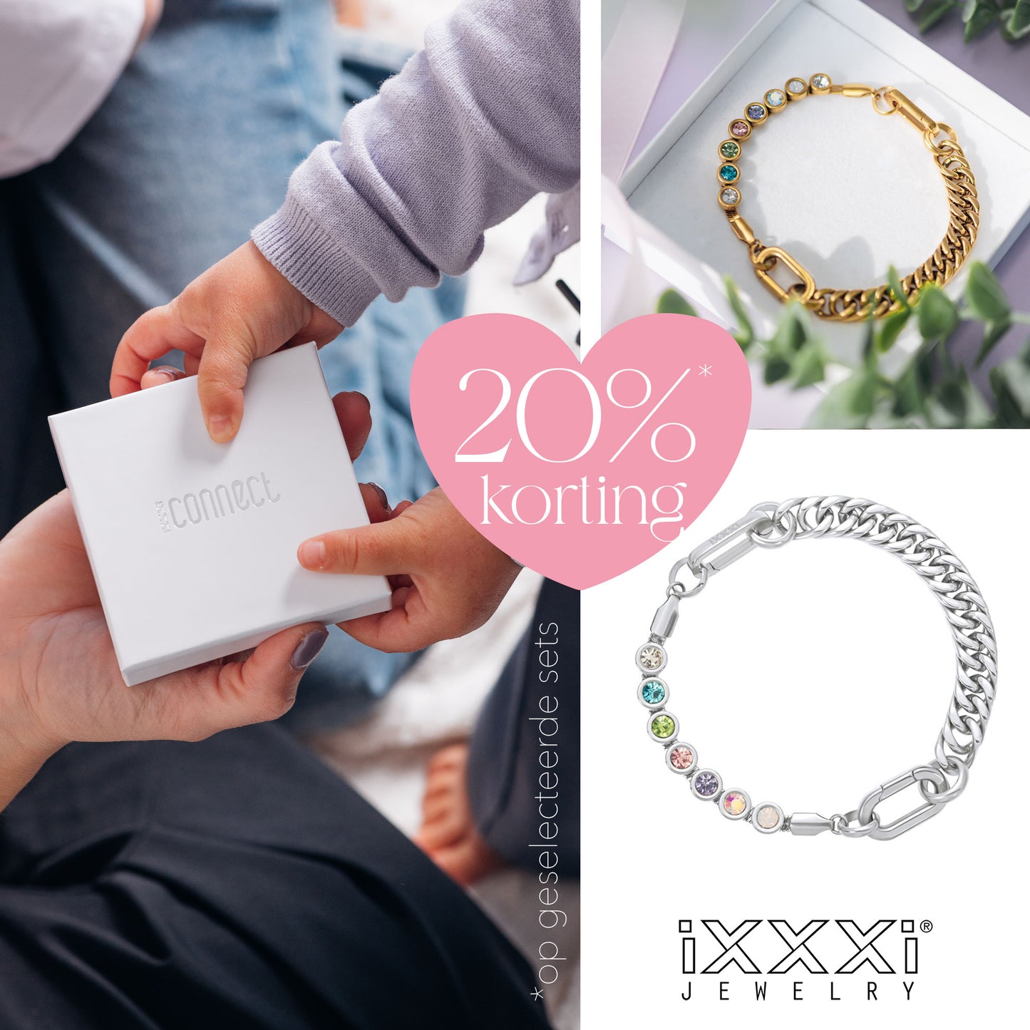 Samengestelde armband Guusje Zilver