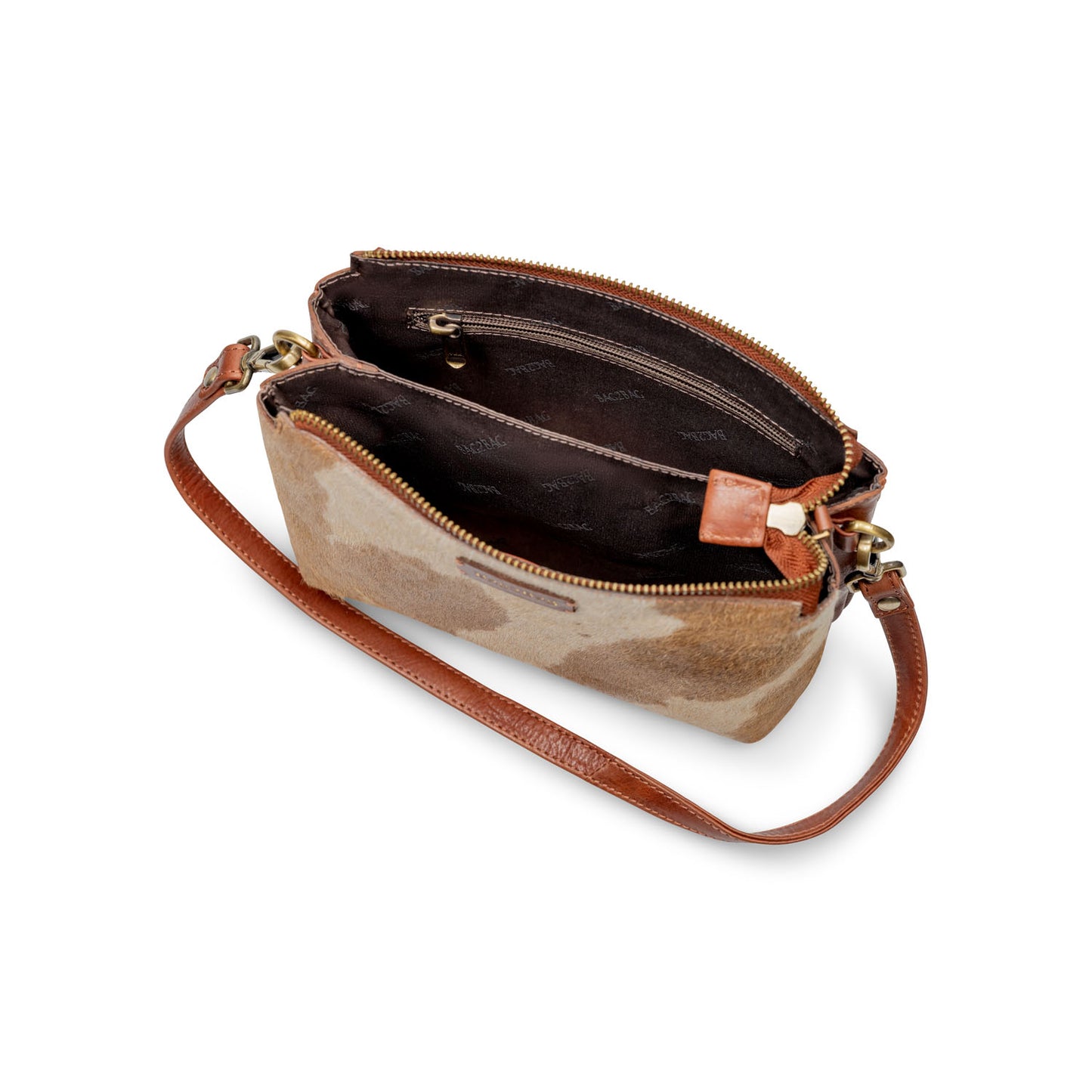 Sintra tas cognac cow