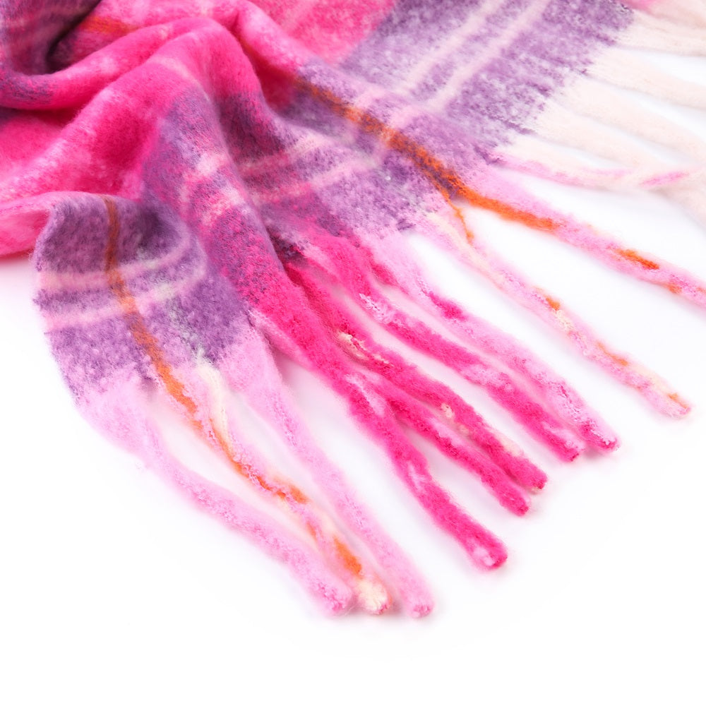 Sjaal Amy Fuchsia streep