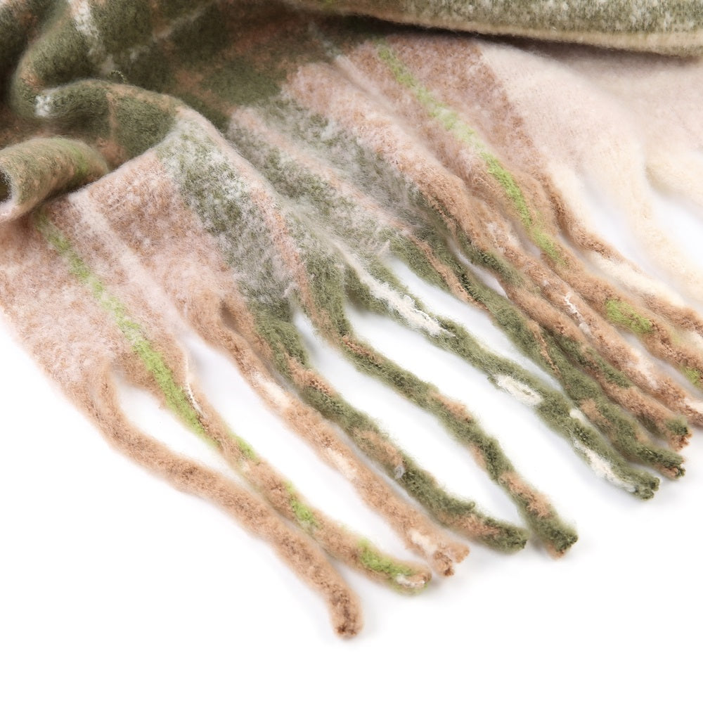 Sjaal Amy Khaki streep