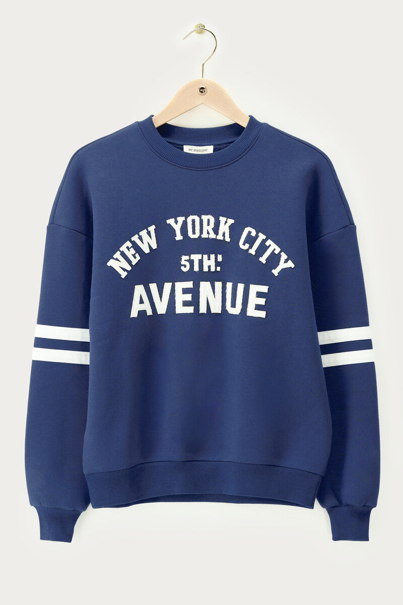Sweater "5th Avenue" Donkerblauw