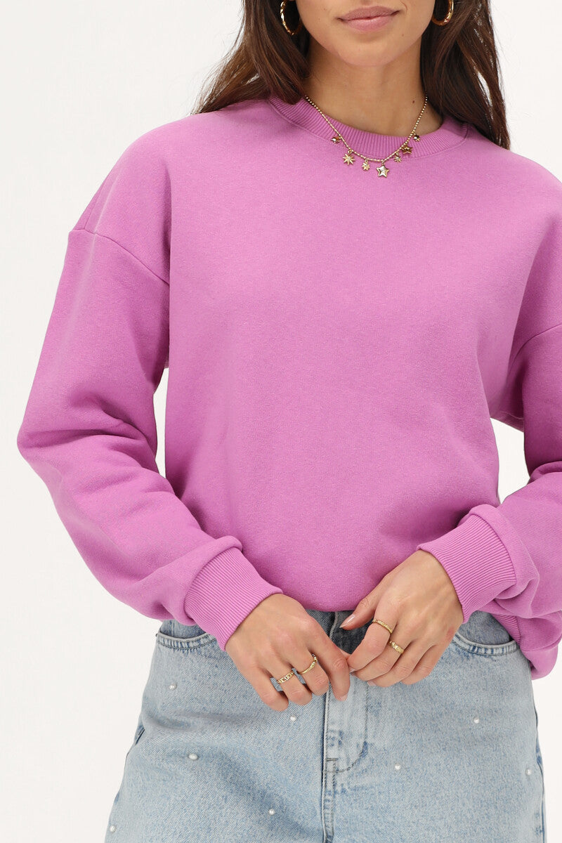 Sweater "Fleur sauvage" Roze