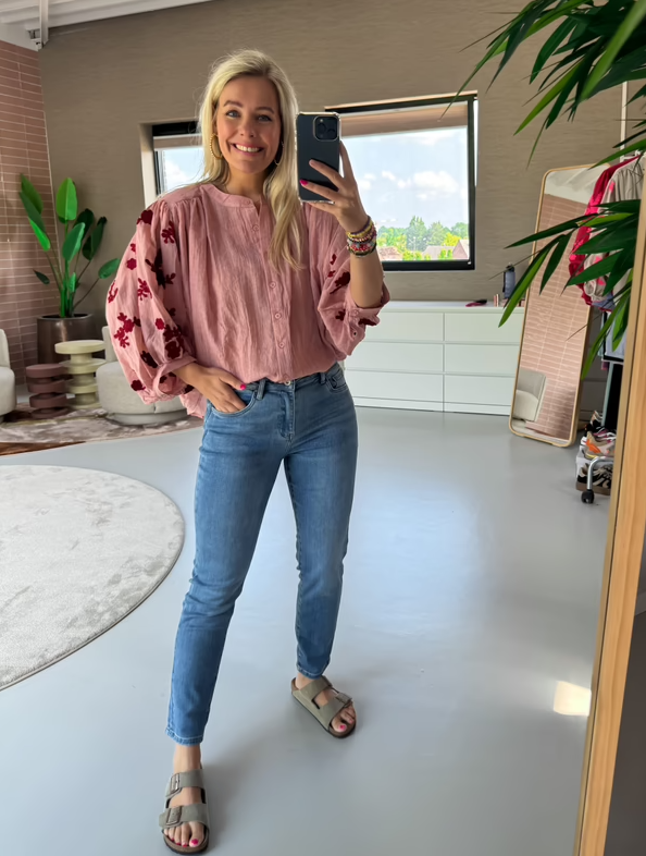 Sweet Jewellery blouse Evelyn Oud roze