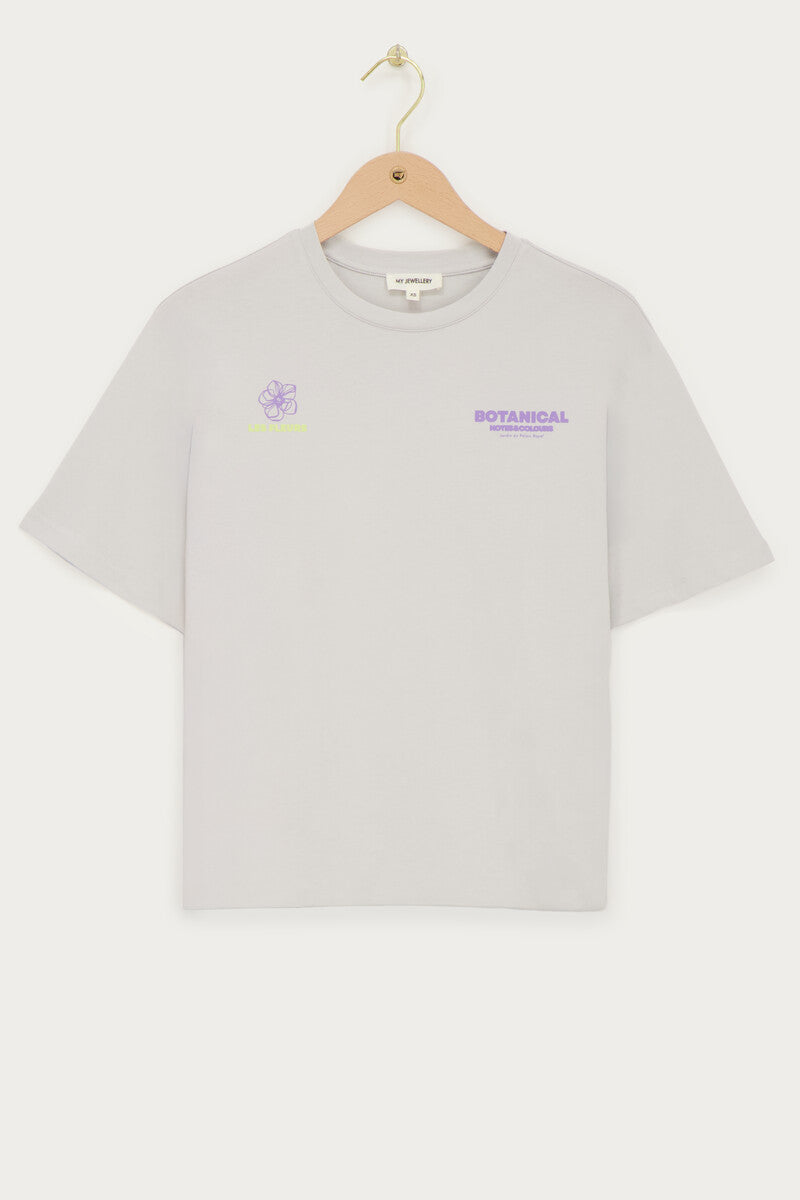 T-shirt Botanical Grijs