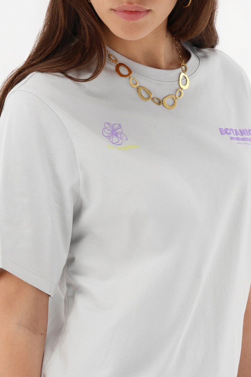 My Jewellery T-shirt Botanical Grijs