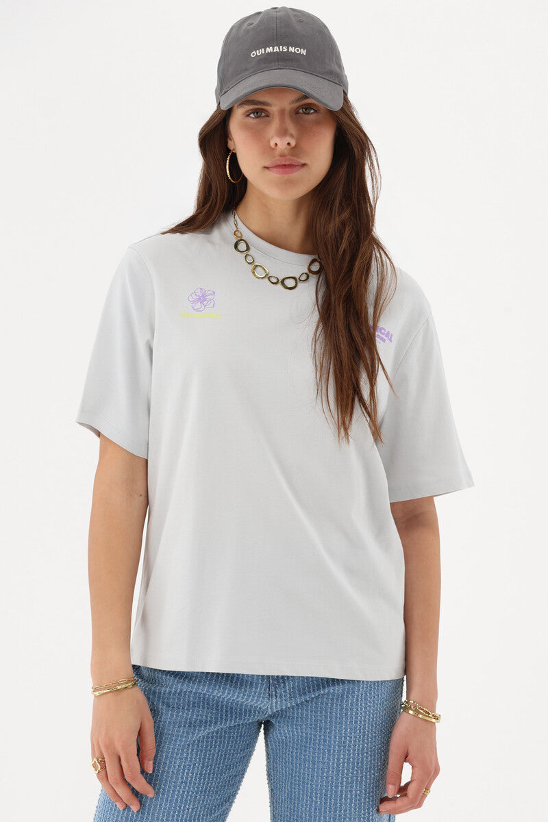 T-shirt Botanical Grijs