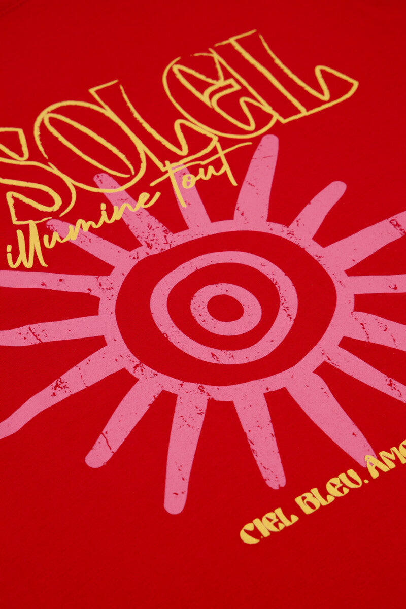 My Jewellery T-shirt Le soleil Rood