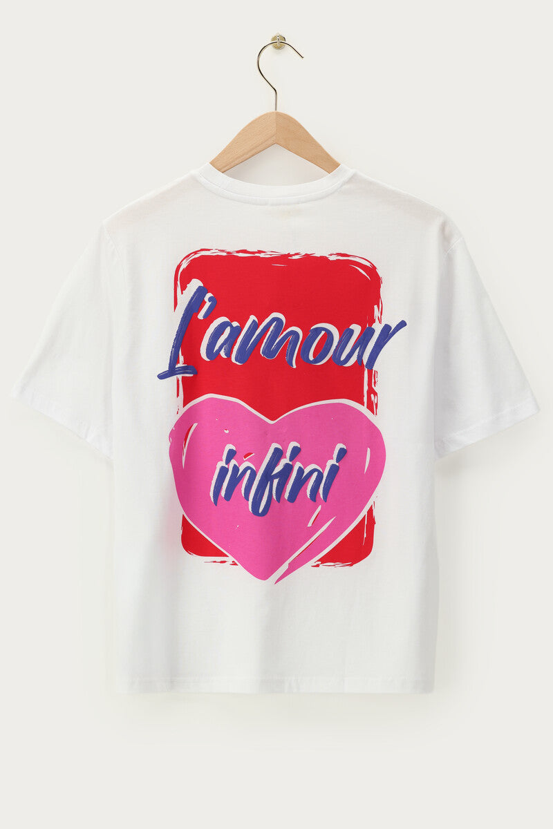 My Jewellery T-shirt "L'amour infini" Wit