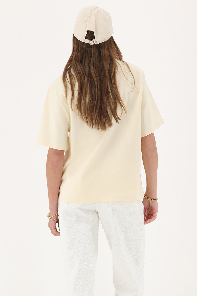 My Jewellery T-shirt "Mon chéri" Beige