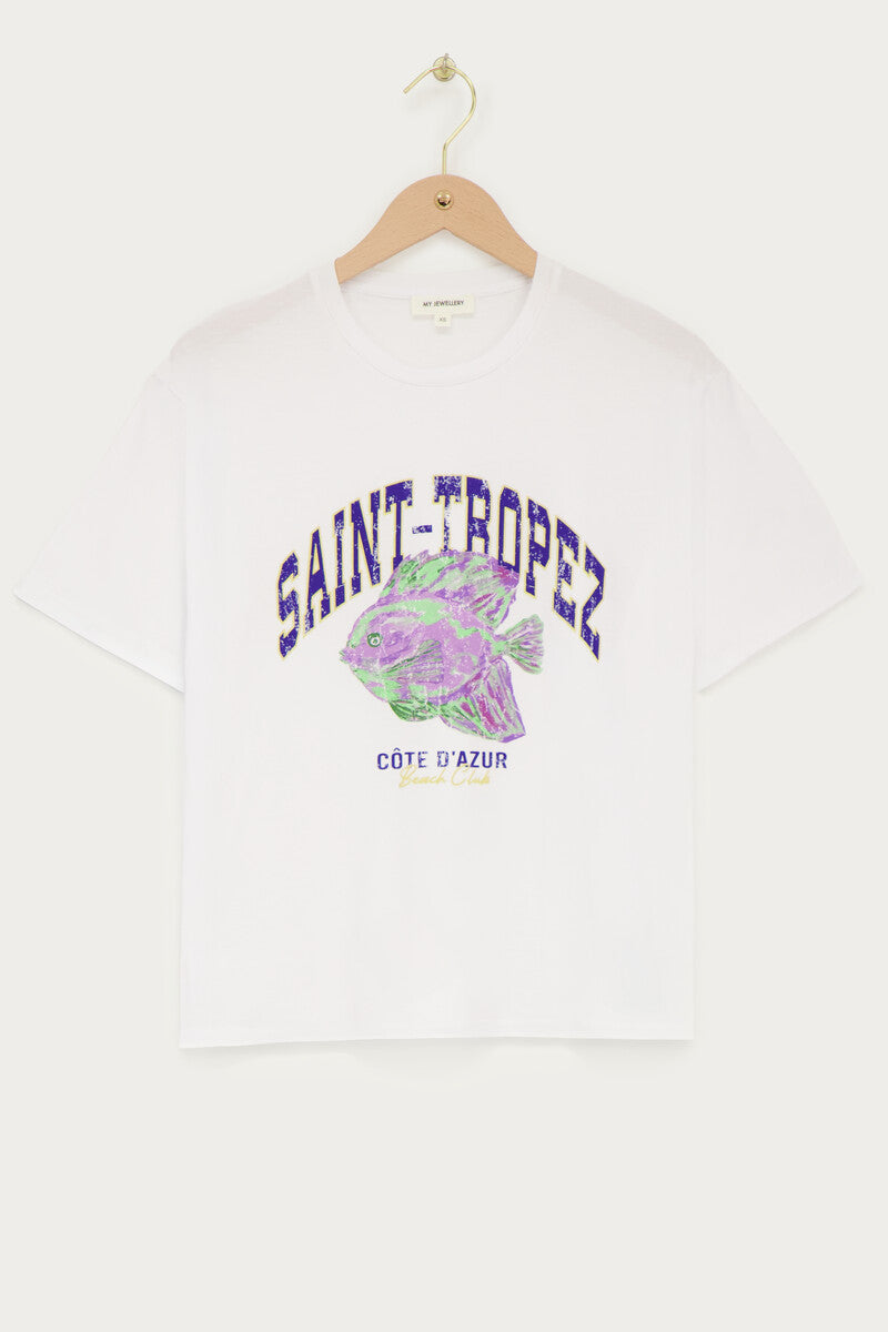 My Jewellery T-shirt "Saint-tropez" Wit
