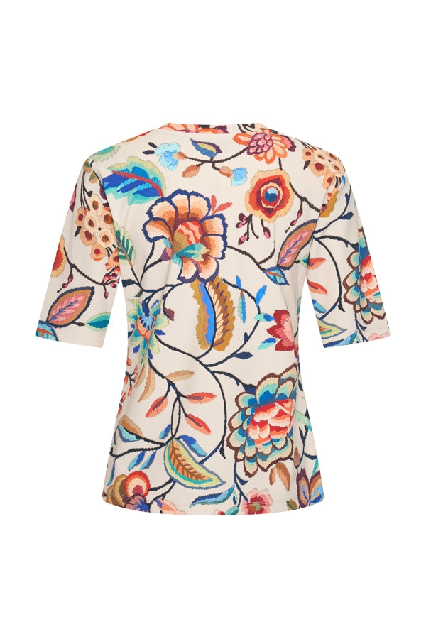 TShirtVNeckEmbroideredBloomPrintMulticolour__2