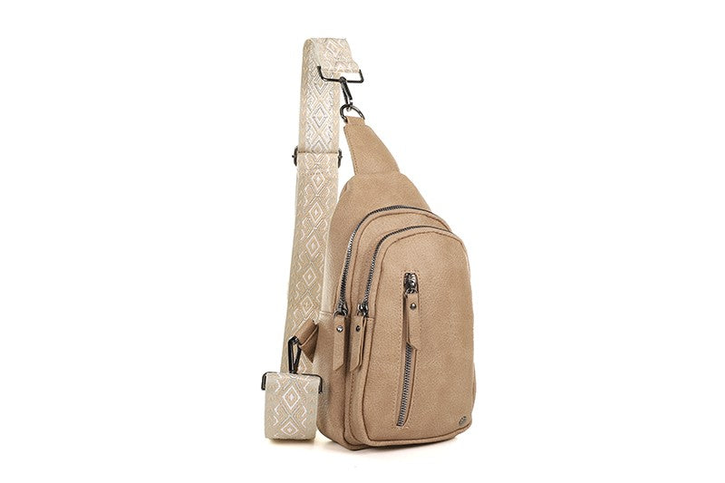 Taupe crossbodytas Mattie